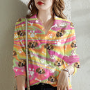 Upload Pet Photos Cotton And Linen Casual Shirt HM15092301