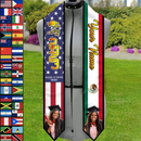 Personalized Country Flag Class of 2023 Stoles Sash Graduation Gift HM26042301ST
