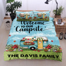 Personalized Happy Campers Camping Bedding Sets TL08092301BS