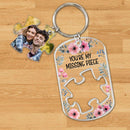 Personalized You Are My Missing Piece Acrylic Photo Keychain TL220424