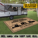 Personalized Happy Campers Camping Patio Mat x0609rg