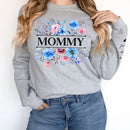 Personalized In Grandma's Garden Love Grows Like Flowers Custom Unisex Sweatshirt With Kids Name On Sleeves TL110424