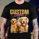 Personalized Custom Face Portrait Photo With Retro Style Shirt TL15092301TS