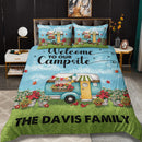 Personalized Happy Campers Camping Bedding Sets TL08092301BS