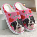 Personalized Custom Photo Dog Cat Plush Slippers TL271001S