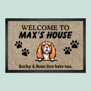 Personalized Welcome To House Dog Doormat TL01022301DM