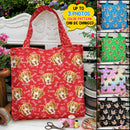 Personalized Upload Photo Dog Cat Quilted Tote Bag TL16092301