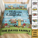 Personalized Happy Campers Camping Bedding Sets TL08092301BS