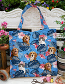 Personalized Upload Pet Photo Quilted Tote Bag TL25092302