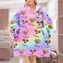 Personalized Upload Photo Dog Cat Hoodie Blanket TL11082302HB