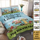 Personalized Happy Campers Camping Quilt Bed Set TL07092301QB