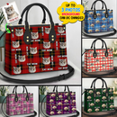 Personalized Custom Pet Photo Christmas Leather Bag HM22092301
