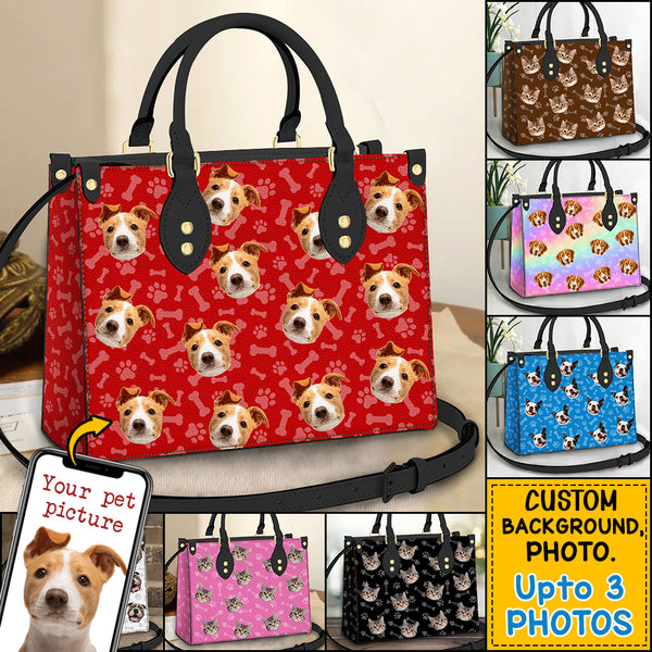 Personalized Custom Pet Photo Leather Bag TL25092301