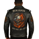 Personalized Biker Custom Leather Jacket SN16072501