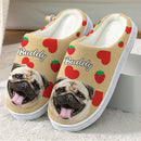 Personalized Custom Photo Dog Cat Plush Slippers TL271001S
