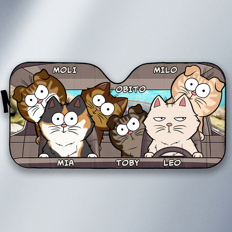 Personalized Journey Of The Cats Auto Sunshade DT100424