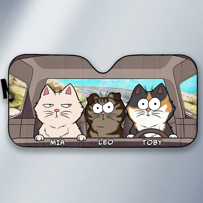 Personalized Journey Of The Cats Auto Sunshade DT100424