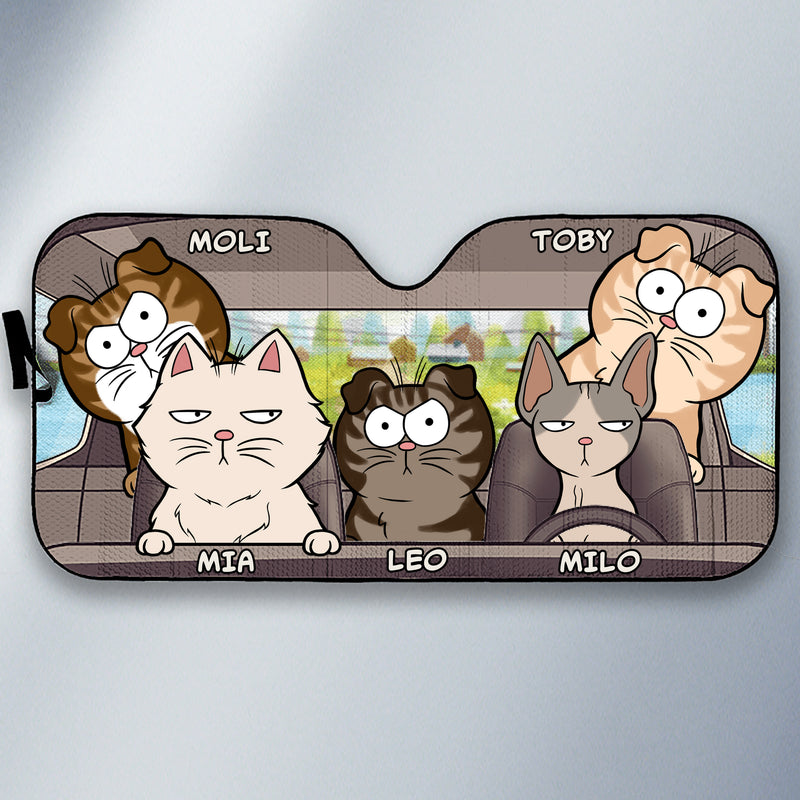 Personalized Journey Of The Cats Auto Sunshade DT100424