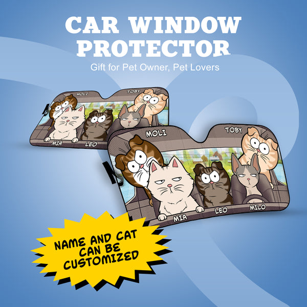 Personalized Journey Of The Cats Auto Sunshade DT100424