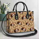 Personalized Custom Pet Photo Camo Background Leather Bag HM25092301