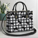 Personalized Custom Photo With Christmas Pattern Cat Leather Bag HM25092302