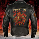 Personalized Firefighter Custom Leather Jacket SN15072501