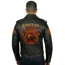 Personalized Firefighter Custom Leather Jacket SN15072501