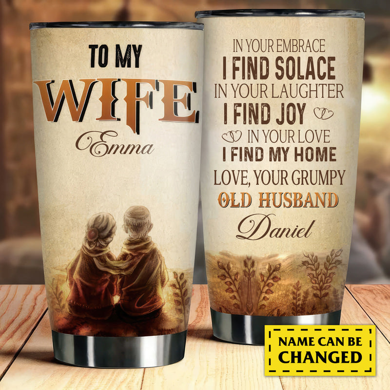 Personalized To My Wife Couple Anniversary Tumbler CD010424