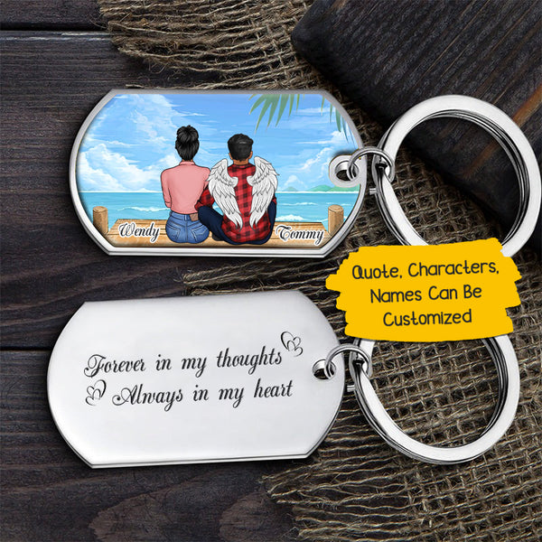 Forever In My Thoughts Always In My Heart Personalized Keychain CD100424