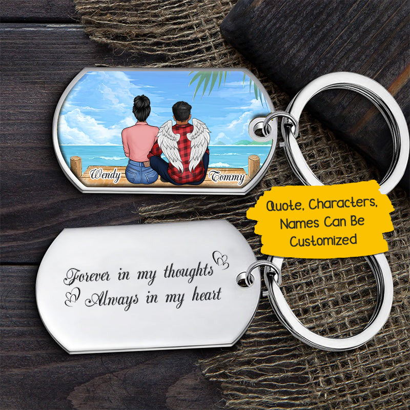 Forever In My Thoughts Always In My Heart Personalized Keychain CD100424