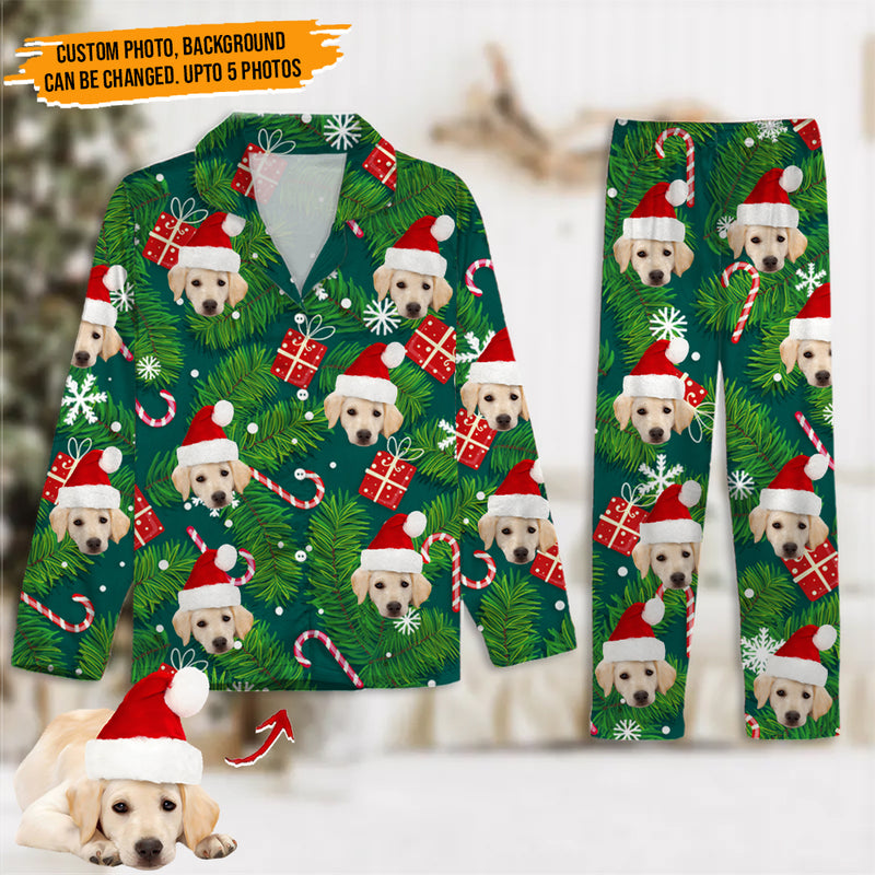 Personalized Custom Photo Christmas Dog Pajamas HN191001PJ