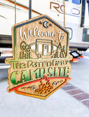 Personalized Welcome To Our Campsite Yard Stake HN070901YS