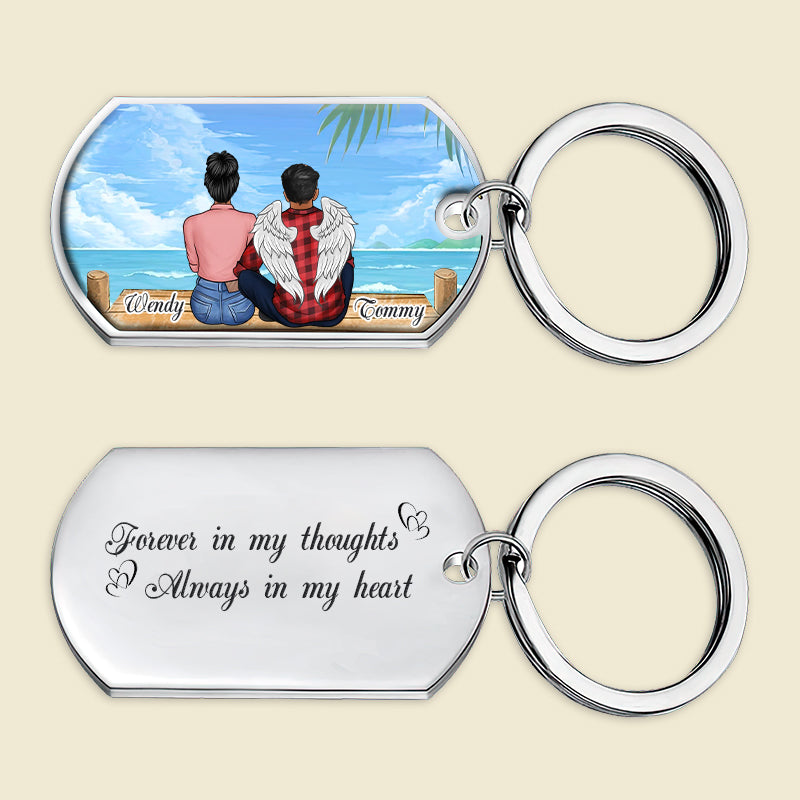 Forever In My Thoughts Always In My Heart Personalized Keychain CD100424