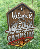 Personalized Welcome To Our Campsite Yard Stake HN070901YS