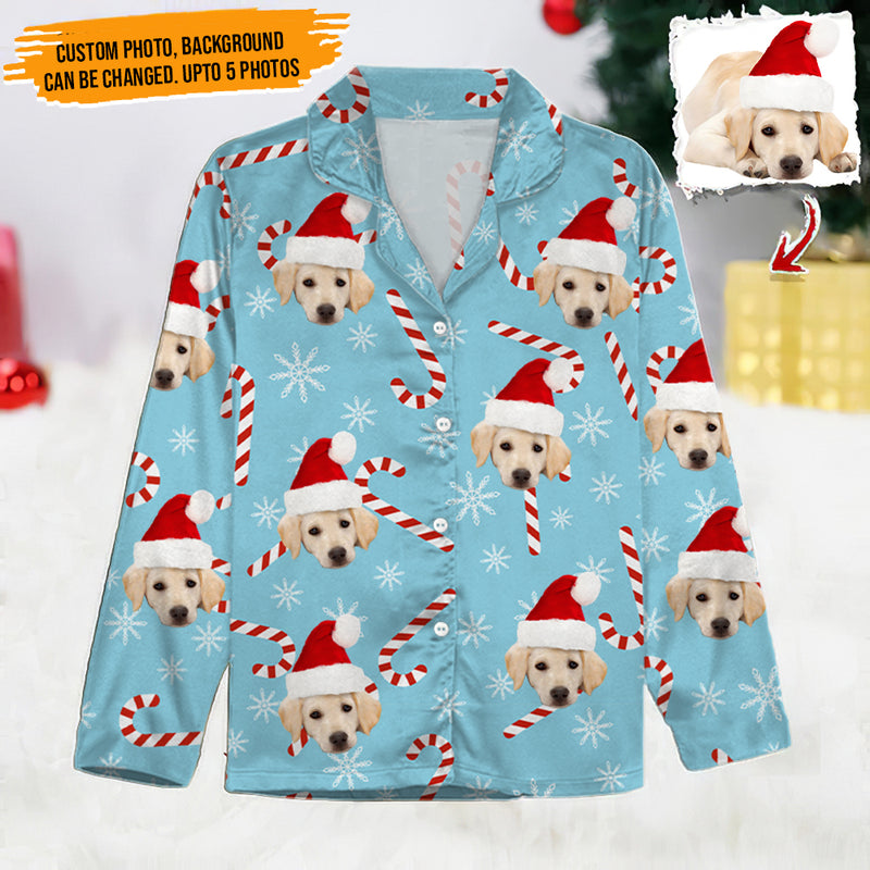 Personalized Custom Photo Christmas Dog Pajamas HN191001PJ