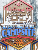 Personalized Welcome To Our Campsite Yard Stake HN070901YS