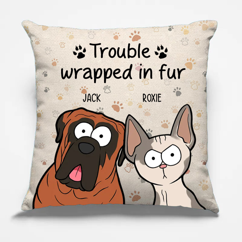 Personalized Dog Cat Decorative Pillow For Pet Lover HM050424
