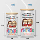 Personalized Coworker Friendship Glass Cup, Iced Coffee Cup HM100424