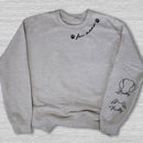 Personalized Dog and Cat Custom Unisex Sweatshirt With Design On Sleeve DT03042401