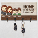 Home Is Where The Keys Are Family Personalized Custom Key Hanger CD030424