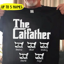Personalized The Catfather Personalized Custom Cat Dad Shirt TL021101TS