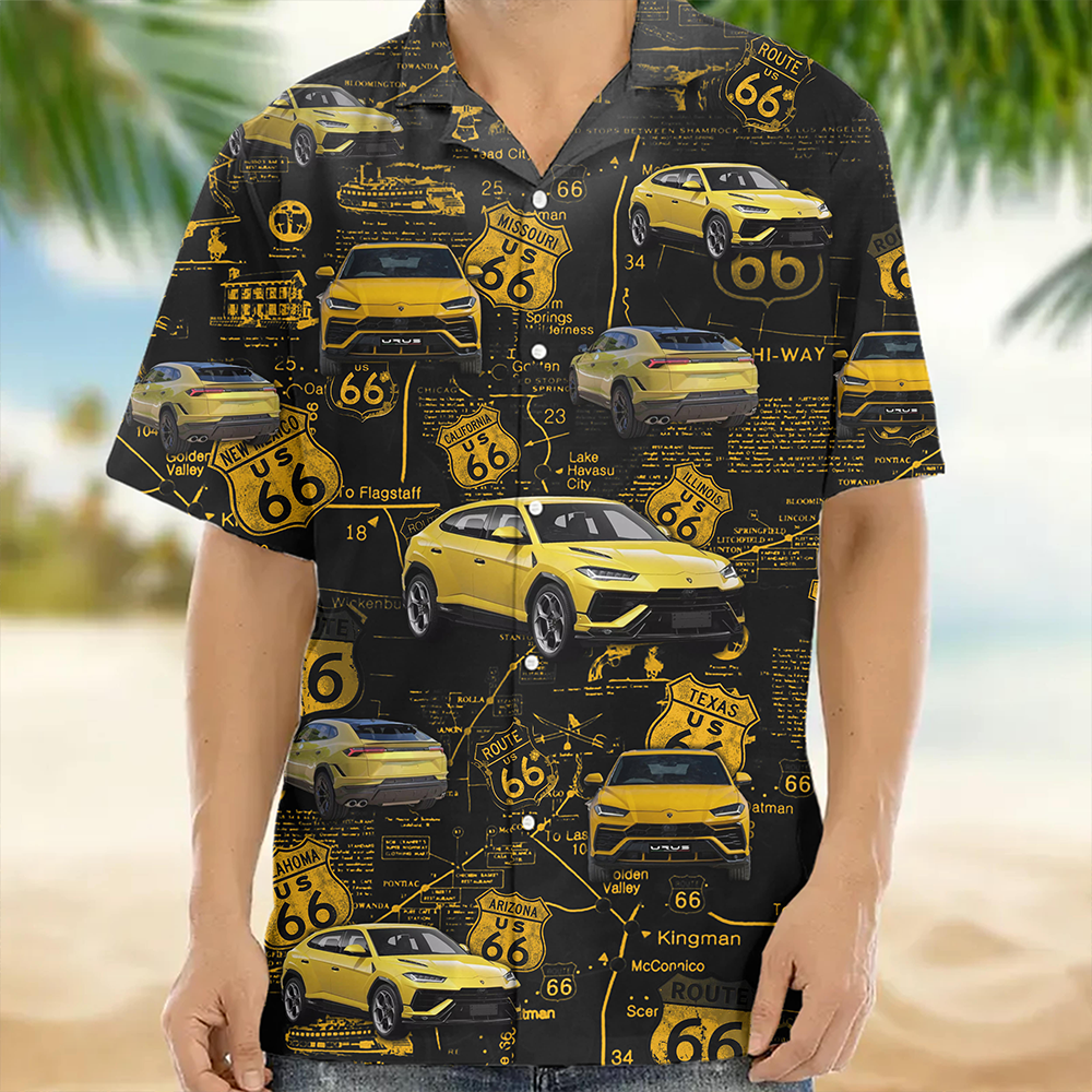 Upload Car Photo High Quality Unisex Hawaiian Shirt For Men