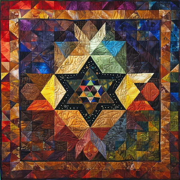 Star Of David TAI080324049 Quilt Blanket