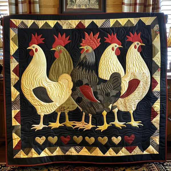 Chicken TAI080324033 Quilt Blanket