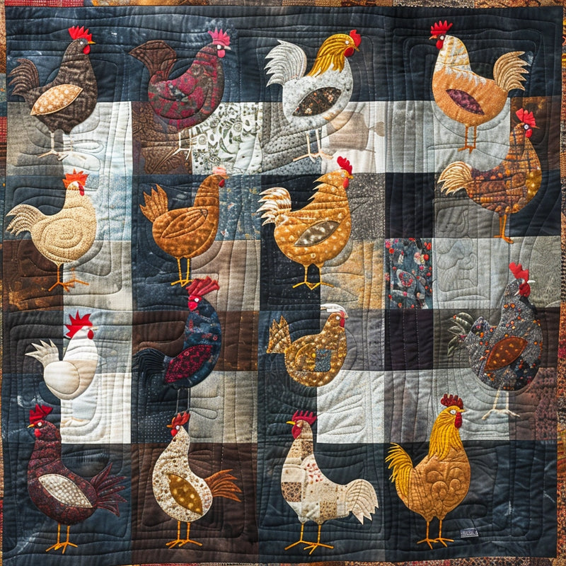 Chicken TAI080324035 Quilt Blanket