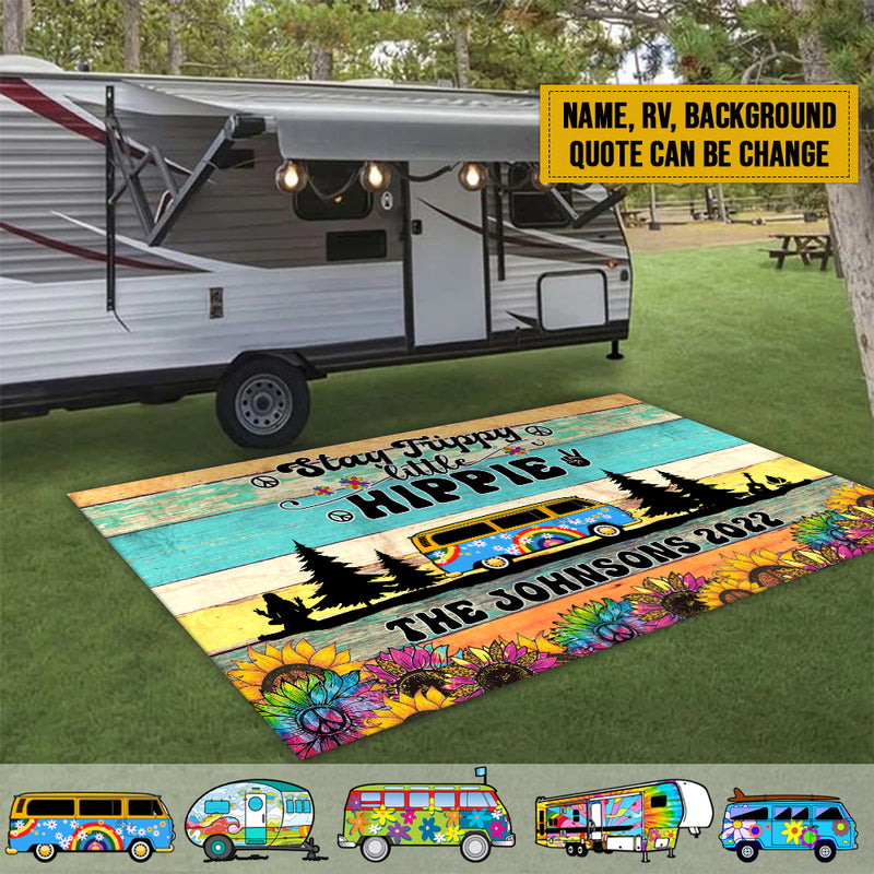 Personalized Welcome To Our Campsite Camping Patio Mat TL210902RG