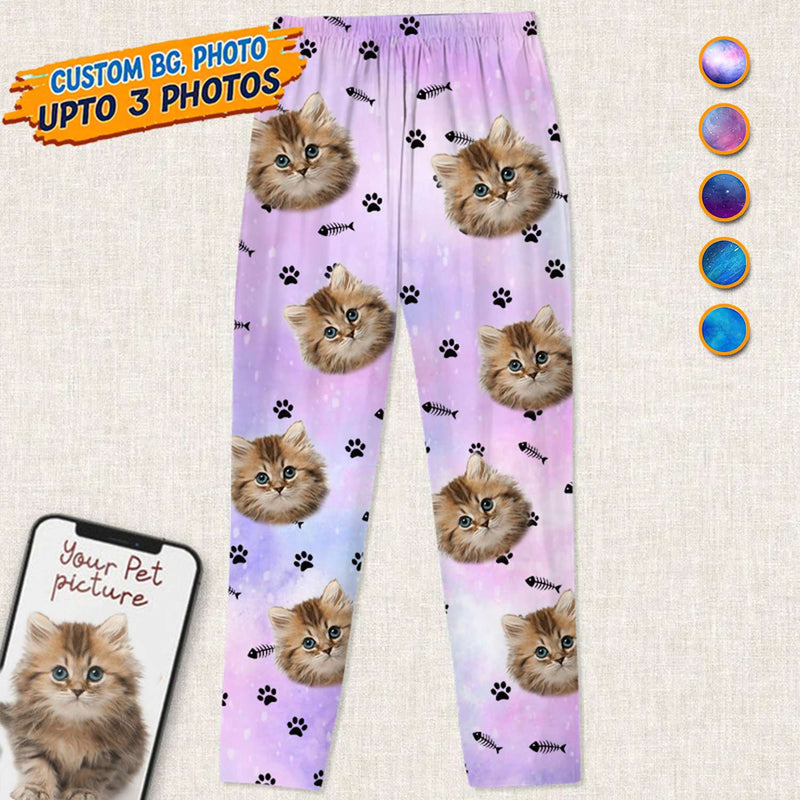 Personalized Custom Photo Dog Cat Galaxy Pet Pajamas TL251101PJ