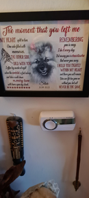 Personalized The Moment That You Left Me Family Picture Frame HM300901PF