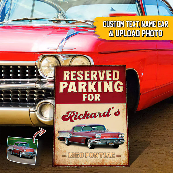 Personalized Custom Text And Upload Photo Car Metal Sign TL230902MS