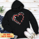 Personalized The Road To My Heart Is Paved With Paw Prints Shirt TL270903TS